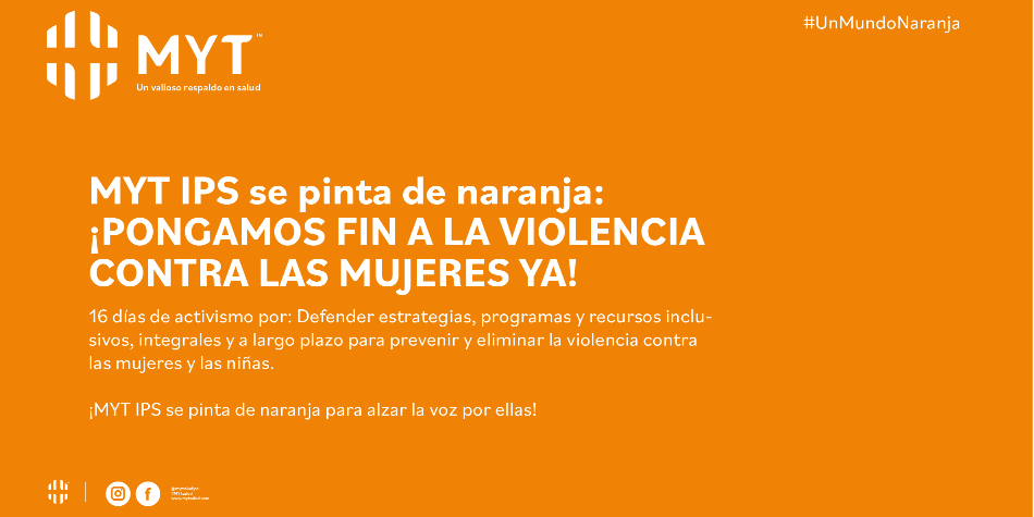 En MYT nos pintamos de naranja para poner fin a la violencia contra las mujeres ya